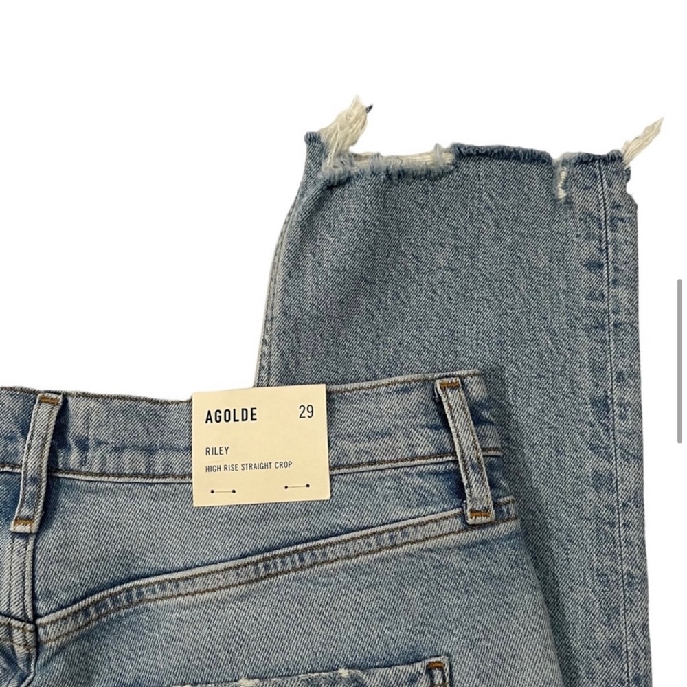 AGOLDE ‘Riley’ High Rise Straight Crop - Picture 10 of 12